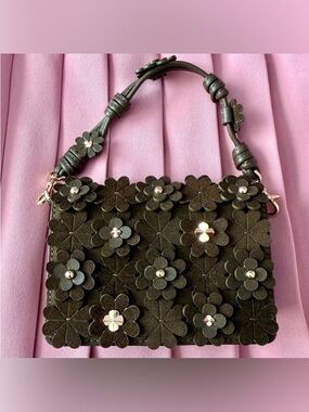 Kate Spade Natasha Floral Embellished Leather Mini Bag